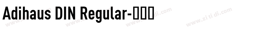 Adihaus DIN Regular字体转换 Adihaus DIN Regular字体转换